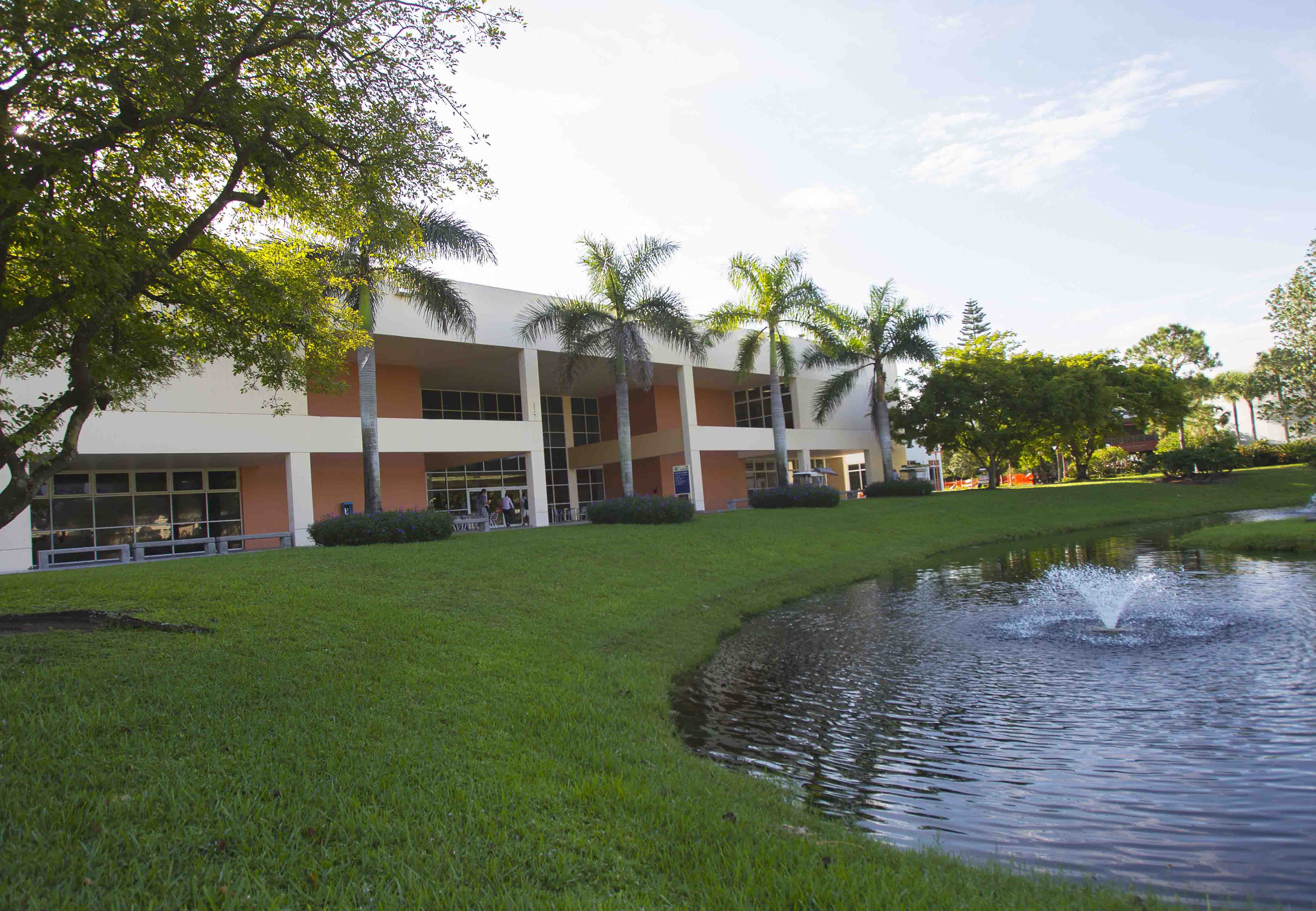 lake and student center